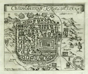 Map of Jerusalem, 1661
